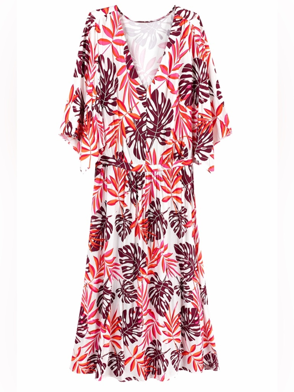 G by Giulianna Tropical Print Maxi Dress 2X Boho Flowy